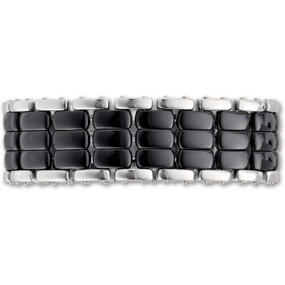 Ceramic Couture&trade; and Stainless Steel Bracelet