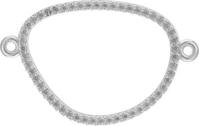 Open Silhouette Dangle Component with Jump Rings