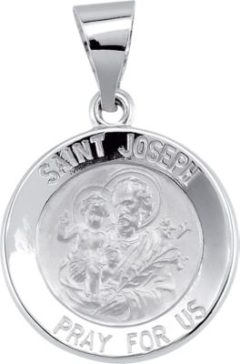 Hollow Round St. Joesph Medal