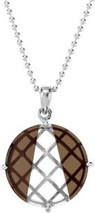 Genuine Smoky & Clear Quartz Pendant
