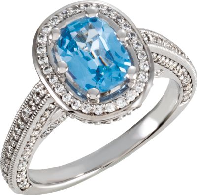 Cushion Shape Engagement Ring Mounting