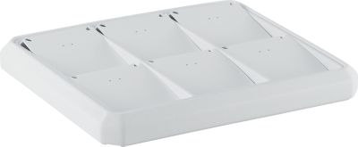 6 Pendant / Charm Stackable Tray, White with White Pads
