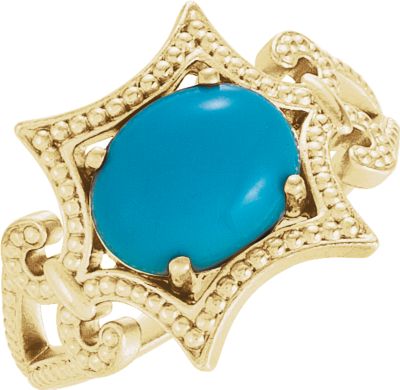 Granulated Design Ring