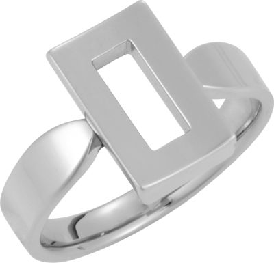 Rectangle Shaped Stainless Steel Ring