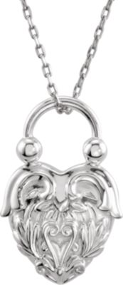 Vintage-Inspired Heart Design Pendant or Necklace