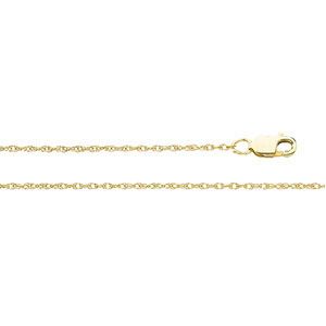 1.0 mm Lasered Titan Gold Rope Chain