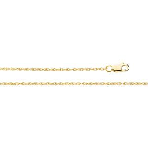 1.25 mm Lasered Titan Gold Rope Chain