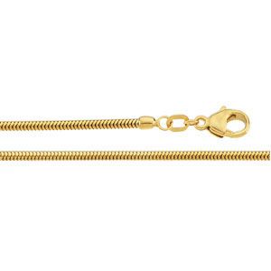 2.0 mm Solid, Round, Snake Chain