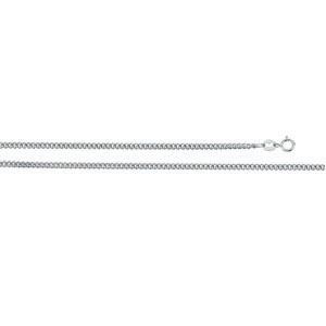2.25 mm Solid, Curb Link Chain