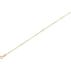 4.25 mm Cultured Pearl Station Necklace or Bracelet
