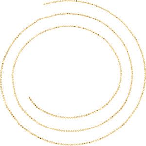 Bead Chain Diamond Cut 1mm 