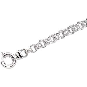 10.5 mm Solid Double Cable Bracelet