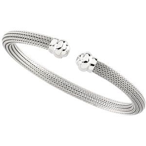 5.5 mm Hollow Mesh Cuff Bracelet