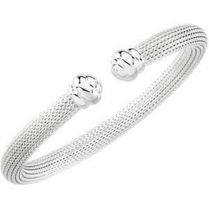 6.5 mm Hollow Mesh Cuff Bracelet
