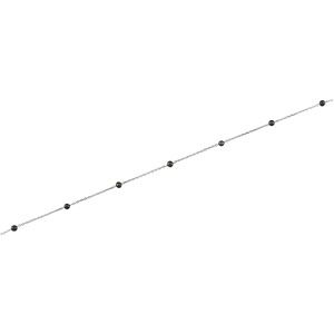Grey Pearl Station Necklace