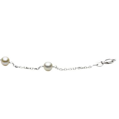 5 - 6 mm Cultured Pearl Station Necklace or Bracelet