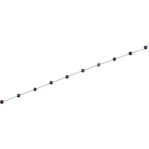 5 - 6 mm Cultured Black Pearl Station Necklace