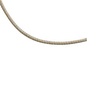 2.75 mm Hollow, Two Tone Cocoon Chain