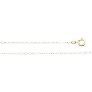 1.0 mm Lasered Titan Gold Curb Chain