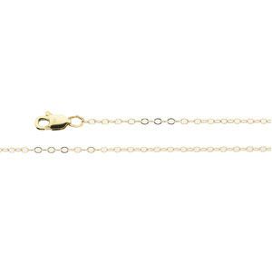 1.5 mm Lasered Titan Gold Cable Chain