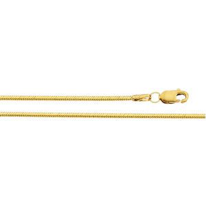 1.25 mm Diamond-Cut, Snake Chain