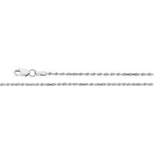 1.5 mm Diamond-Cut Rope Chain