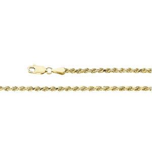 3mm Diamond-Cut Rope Chain