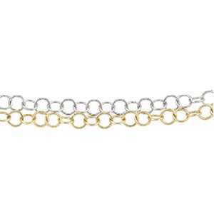 6.25 mm Two Tone Ring Chain