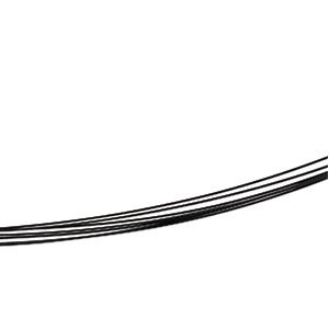 Stainless Steel / Black 7-Strand Coated Chain