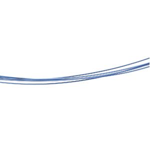 Stainless Steel / Med. Saxe Blue 7-strand Coated Chain