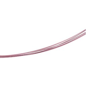 Stainless Steel / Pink Cosmos 7-Strand Coated Chain