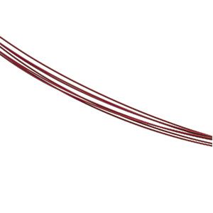 Stainless Steel / Red 7-Strand Coated Chain