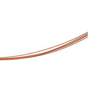 Stainless Steel / Orange 7-Strand Coated Chain