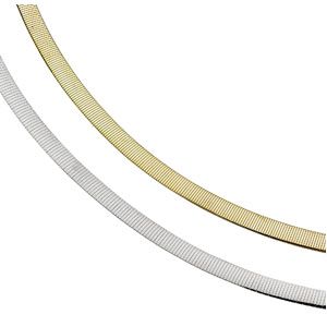 6 mm Two Tone Reversible Omega Chain