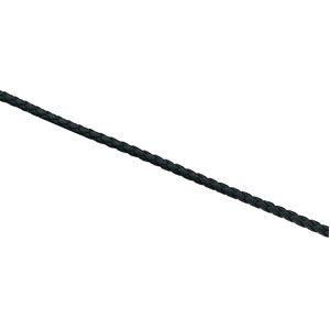 3 mm Black Braided Leather Cord