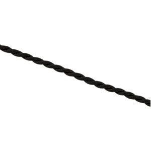 3mm Black Satin Twist Necklace