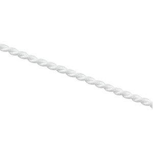 3 mm White Satin Twist Necklace