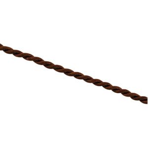 3 mm Brown Satin Twist Necklace