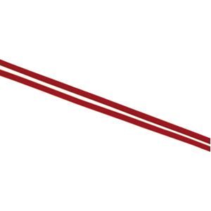 1.5 mm Red Satin Double Necklace