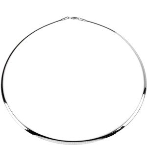 4mm Sterling Silver and 14kt yellow Reversible Omega