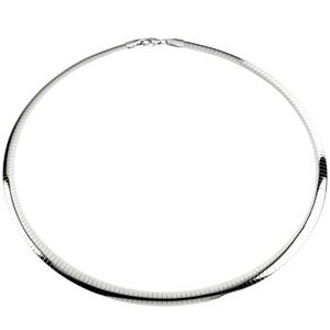 6mm Sterling Silver and 14kt yellow Reversible Omega