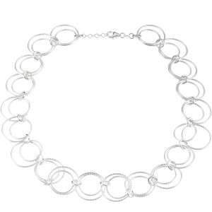 Sterling Silver Circle Chain Necklace or Bracelet