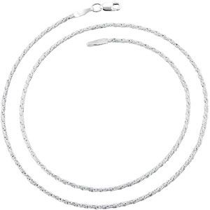 1.5mm Twisted Wheat Chain
