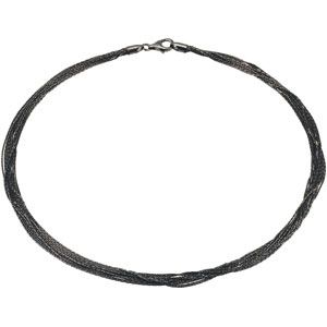 Black Rhodium Plated Sterling Silver 17