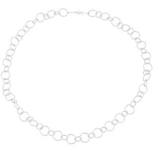 Diamond Cut Circle Link Necklace or Bracelet