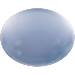 Oval Genuine Blue Chalcedony