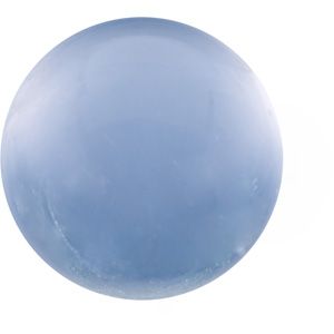 Round Genuine Blue Chalcedony