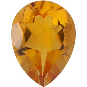 Pear Genuine Citrine