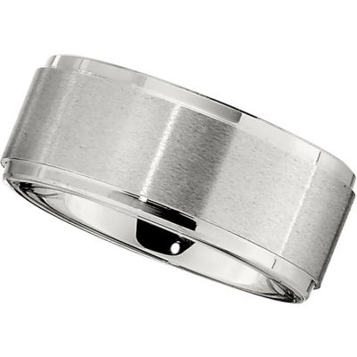 Dura Cobalt&trade; Band with Satin Finish & Ridges