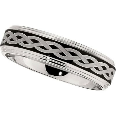 Dura Cobalt&trade; Band with Black Laser Braid Pattern